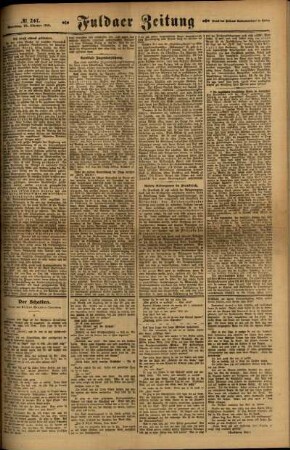 Zweite Ausgabe vom Samstag, den 25. Oktober 1919.
