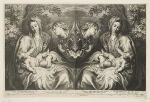 Heilige Katharina verehrt das Christus-Kind