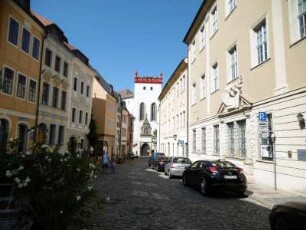 Bautzen: Schloßstraße mit Matthiasturm