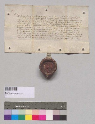 Herzog Heinrich [XVI.] von Bayern bestätigt dem Kloster [Nieder-]Viehbach die Zollfreiheit für die Salzeinfuhr zu Burghausen und alle anderen Rechte und Freiheiten, die das Kloster von den Vorgängern des Herzogs erhalten hatte.;. S: Herzog Heinrich [XVI.] von Bayern