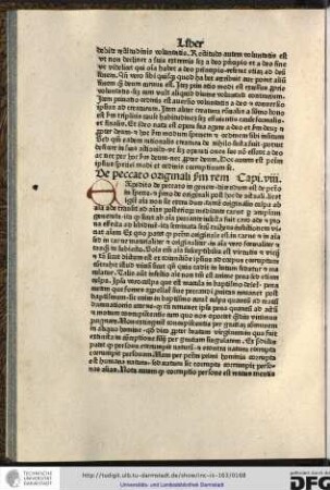 De peccato originali secundum rem. Capitulum viii.
