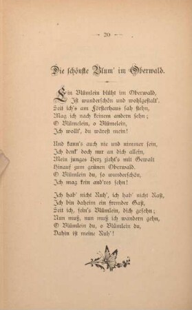 Die schönste Blum' im Oberwald.