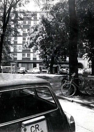 Privatgebäude, Straßen und Plätze in Karlsruhe. Lidellplatz