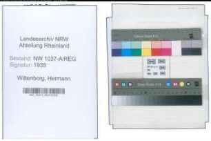 Entnazifizierung Hermann Wittenborg , geb. 00.00.0000 (Kaufmann)
