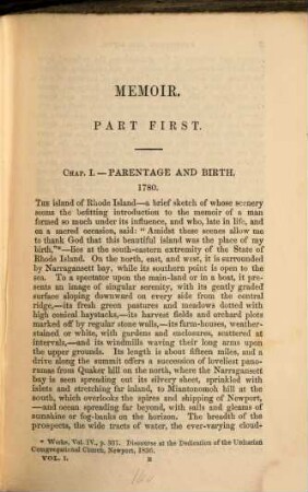 Memoir of William Ellery Channing : with Extracts from his Correspondence and Manuscripts, 1