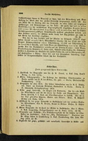 Bücherschau : zum geographischen Unterricht