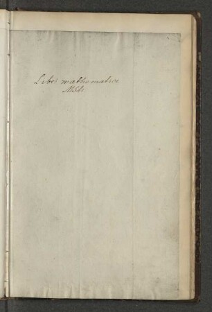 Libri mathematici MSti.