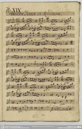 19. Anonymus, Contredanses, G-Dur
