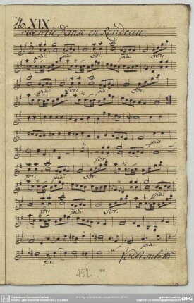 19. Anonymus, Contredanses, G-Dur