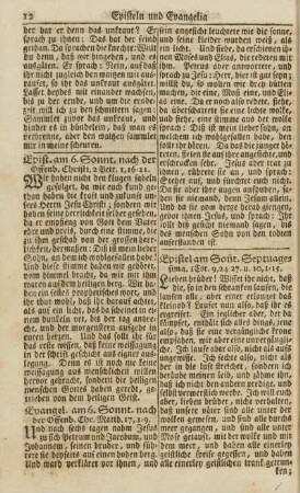 Epistel am Son[n]t. Septuagesima