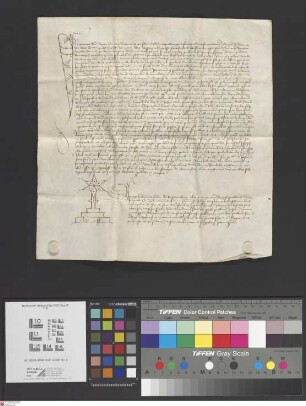 Seligenstadt: Instrumentum notariale, quo Johannes de Wolnstadt altarista altaris sancte Barbare in ecclesia parochiale in Selgenstadt resignat su...