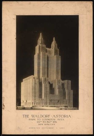 Waldorf-Astoria, New York: Modell