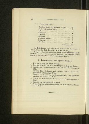 5. Untersuchungen aus eigenem Antriebe.
