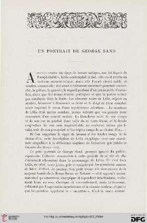 3. Pér. 34.1905: Un portrait de George Sand