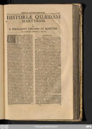 Historiae Quaedam Martyrum.