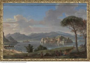 Die Borromäischen Inseln des Lago Maggiore von Süden