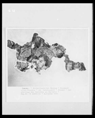 Fragment eines Freskos