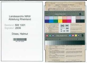 Entnazifizierung Helmut Drees, geb. 28.07.1909 (Studienrat)