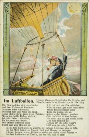 Im Luftballon.