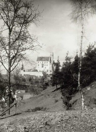 Gößweinstein, Burg : Gößweinstein. Blick zur Burg von der Ludwigshöhe (von Südsüdost)