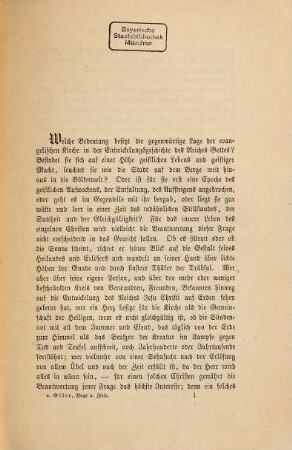 Wege und Ziele für die kirchliche Arbeit der Gegenwart