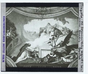 Venedig, Gesuati,Tiepolo, Die Jungfrau erscheint dem hl. Dominikus (Venedig Gesuati)