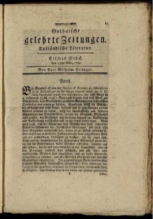 Eilftes Stück, den 15ten März, 1788.