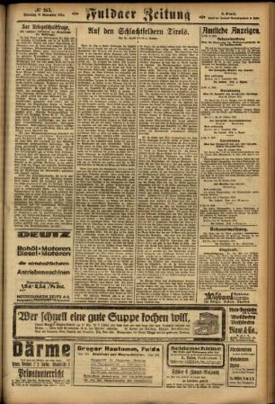 Zweite Ausgabe vom Sonntag, den 09. November 1924.