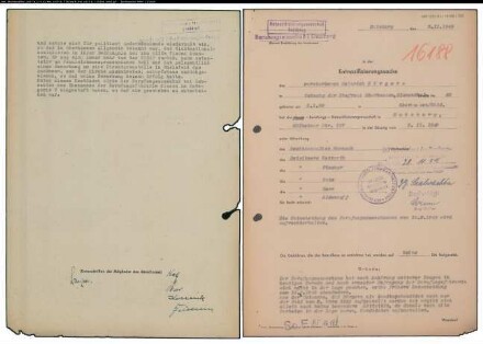 Entnazifizierung Heinrich Boergers , geb. 05.01.1889 ()