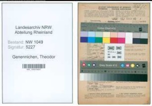 Entnazifizierung Theodor Genennichen , geb. 04.11.1894 (Lehrer)