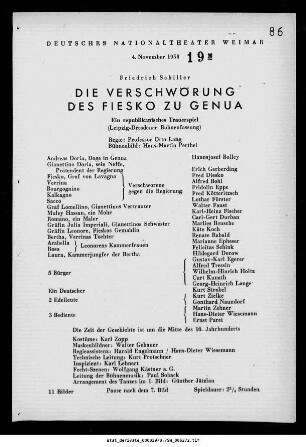 Die Verschwörung des Fiesko zu Genua
