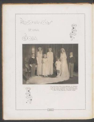 Resonancias de una boda - [Fotografía]
