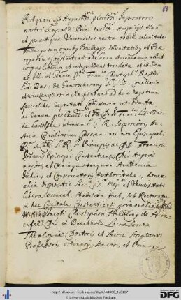 [fol. 83] Rektorat Jakob Christoph Helbling 1686/87