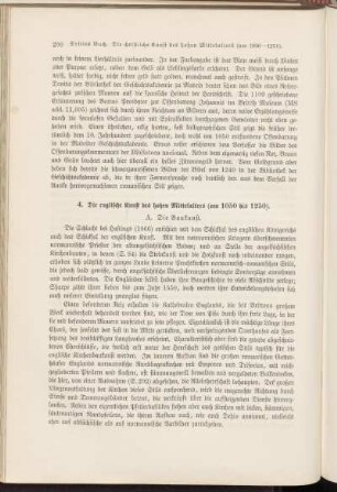 4. Die englische Kunt des hohen Mittelalters (um 1050 bis 1250).