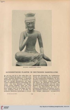 36: Buddhistische Plastik in deutscher Darstellung