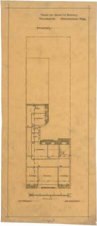 Billing, Hermann; Karlsruhe, Amalienstr. 59; Haus Durand - Grundriss DG