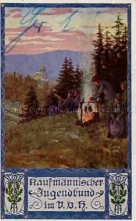 Postkarte des Kaufmännischen Jugendbundes