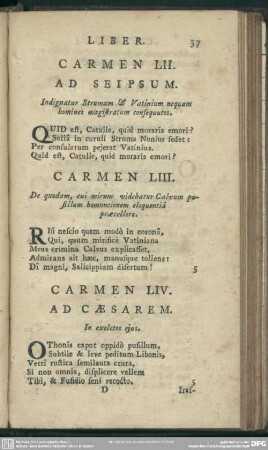 Carmen LIV. Ad Caesarem