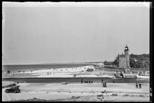 Stolpmünde (Ustka/Polen). Hafen und Leuchtturm
