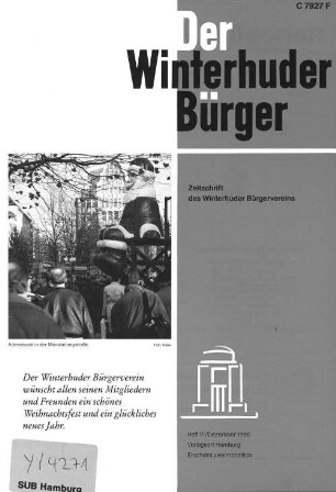 Heft VI / Dezember 1990 : Zeitschrift des Winterhuder Bürgervereins