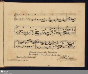 Zocher, Heinrich Wilhelm Otto; 1890 [Noten- und Texteintrag]