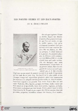 4. Pér. 9.1913: Les pointes sèches et les eaux-fortes de M. Émile Friant