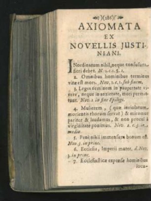 Axiomata Ex Novellis Iustiniani.
