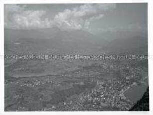 Tessin, Blick auf Lugano / Monte Salvatore