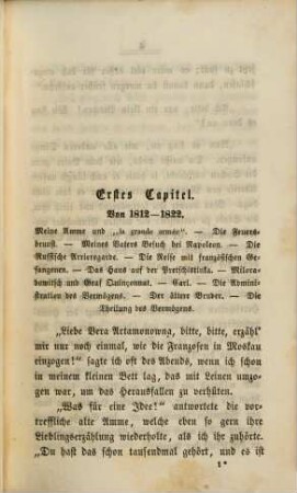 Aus den Memoiren eines Russen, 3. Folge. Jugenderinnerungen