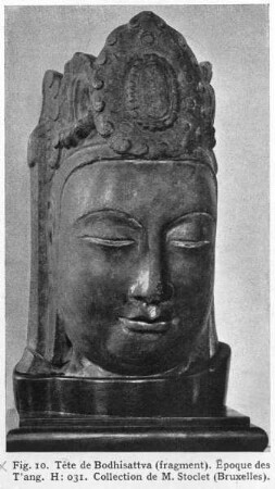 Fragment eines Bodhisattva-Kopfes aus der Tangzeit