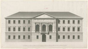 Fischer, Carl von; München; Stadtpalais - Hauptfassade (Ansicht)