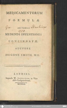 Medicamentorum formulae ad varias medendi inventiones concinnatae