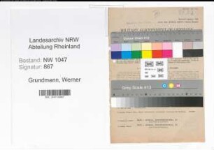 Entnazifizierung Werner Grundmann , geb. 04.04.1909 (Chemiker)