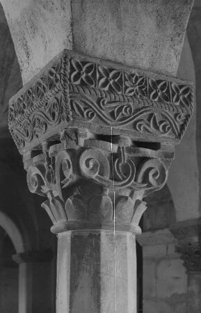Quedlinburg. Stiftskirche St. Servatius, Kapitell in der Krypta